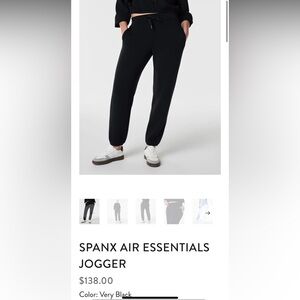 SPANX Air Essentials Jogger in Very Black